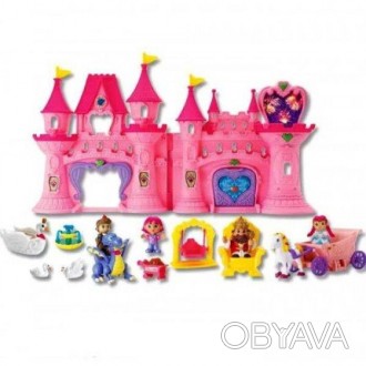 Детский развивающий набор, выполненный в форме замка принцессы и большого количе. . фото 1