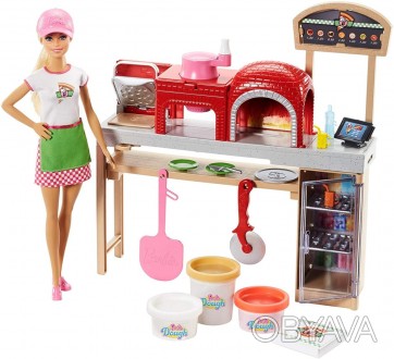  Игровой набор Barbie Готовим пиццу Pizza Chef Doll and Playset
 В этом игровом . . фото 1