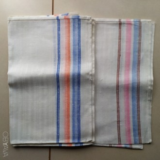 Ткань натуральная льняная полотенечная с цветным рисунком. СССР.
Изготовлена по. . фото 4