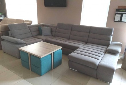 Ціна вказана за варіант П-подібного дивана на головному фото.
Габаритні розміри. . фото 4