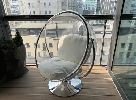 Кресло подвесное Bubble Chair (Бабл Чейр) Легкое, прозрачное, практически невесо. . фото 4