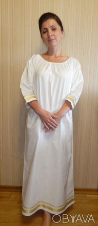 
Рубашка для крещения взрослых, модель "Rebekah Gold" ("Ревекка золото"). Сорочк. . фото 1