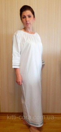 
Рубашка для крещения взрослых, модель "Rebekah Silver" ("Ревекка серебро"). Сор. . фото 3