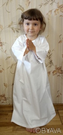 
Рубашка для крещения девочки подростка , модель " Ruth M" ("Руфь М"). Сорочка д. . фото 1