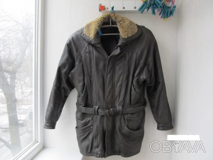 Продам недорого мужскую кожаную куртку весна,осень,зима XL Турция.