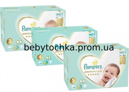 Pampers Premium Care 3 (6-10кг.) 120шт. - 699 грн. / 690 грн. (от 2-х упаковок)
. . фото 2