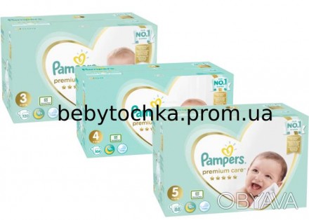 Pampers Premium Care 3 (6-10кг.) 120шт. - 699 грн. / 690 грн. (от 2-х упаковок)
. . фото 1