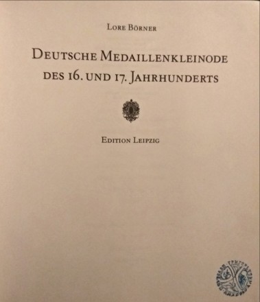 Deutsche Medaillenkleinode des 16. und 17. jahrhunderts. Leipzig 176c. 
Палитур. . фото 4