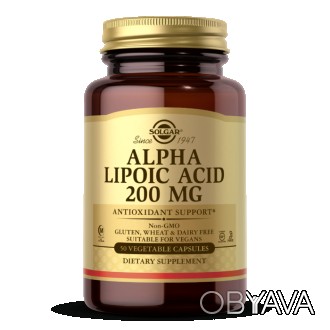 
 
 Alpha Lipoic Acid 200 mg от Solgar - благотворно влияет на общий тонус и сос. . фото 1