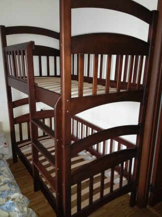 Детская двухъярусная кровать «Карина — Люкс» выполнена из экологически чистой на. . фото 3