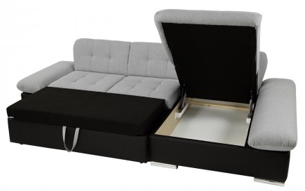 Угловой диван Laviva с ящиком для постельных принадлежностей предлагает комфорт,. . фото 10