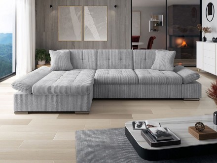 Угловой диван Laviva с ящиком для постельных принадлежностей предлагает комфорт,. . фото 9
