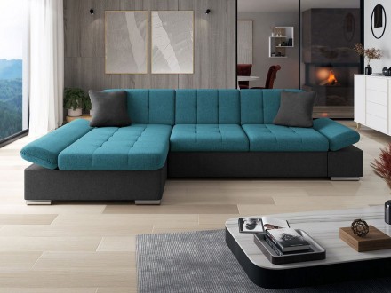 Угловой диван Laviva с ящиком для постельных принадлежностей предлагает комфорт,. . фото 3