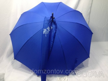 Эксклюзивный женский зонт трость с водным рисунком - новинка, которая подчеркнет. . фото 1