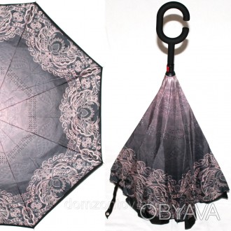 Зонт обратного сложения Up Brella узор 2944 Тип зонта: Трость; Состояние: Новое. . фото 1
