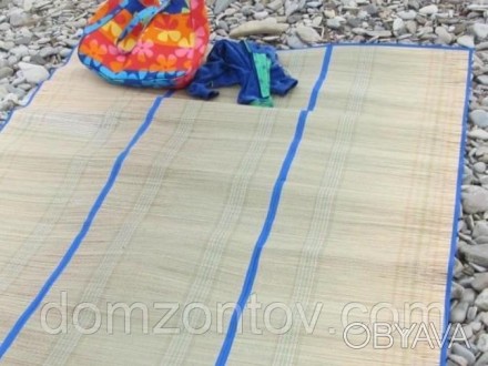  
Одинарный пляжный коврик с ручками для переноски. В развернутом виде 170*90 см. . фото 1
