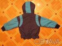 Продам на мальчика зимнюю куртку темно-синюю с голубыми вставками фирмы «N. . фото 3