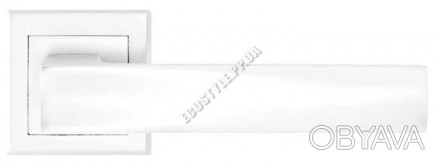 Дверные ручки LINDE A-2010 WHITE - матовый белый. . фото 1