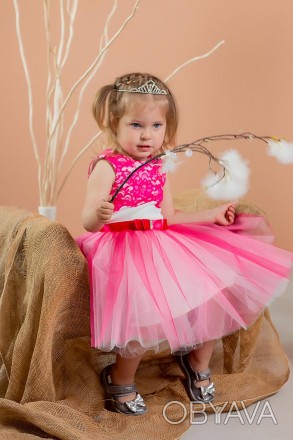 Детское платье праздничное
Платье на девочку с фатиновой юбкой. Верх из атласа, . . фото 1
