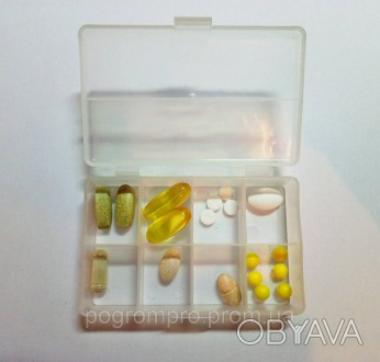 Life Box - удобная коробочка на 8 отсеков, предназначен для хранения таблеток. О. . фото 1