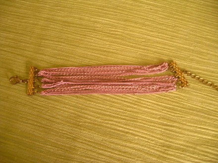 продам браслет розовый из множества цепочек. . фото 3