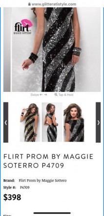 Продается шикарное вечернее платье Flirt by Maggie Sottero. Лаконичный крой длин. . фото 9