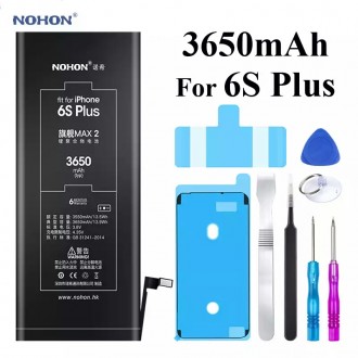 для Iphone 6S Plus усиленная аккумуляторная батарея NOHON 6S plus 3650 mAh. Луцк. фото 1 для Iphone 6S Plus усиленная аккумуляторная батарея NOHON 6S plus 3650 mAh. Луцк. фото 1