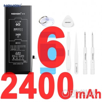 для Iphone 6 2400mAh Усиленная аккумуляторная батарея NOHON +инструмент