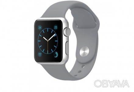 Силиконовый ремешок для смарт-часов Apple Watch 42mm Series Sport. . фото 1