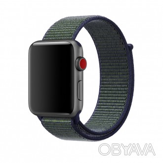 Ремешок для Apple Watch 38/40mm Sport Loop Nike Midnight Fogявляется отличным ре. . фото 1