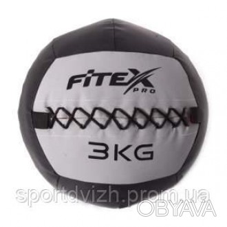 Мягкий набивной мяч (волбол) Fitex 3 кг активно используется в тренировках Кросс. . фото 1