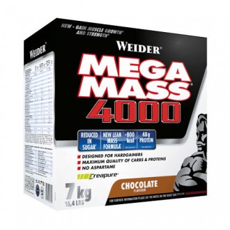 Высокоуглеводный гейнер для набора массы Weider Mega Mass 4000 7 кг. Київ. фото 1 Высокоуглеводный гейнер для набора массы Weider Mega Mass 4000 7 кг. Київ. фото 1