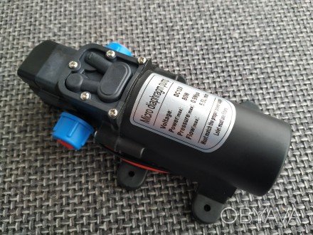 Помпа оприскувача. Насос водяний мембранный 12В 0.9Mpa 80w 5,5л