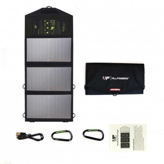 Туристическая портативная солнечная батарея ALLPOWERS 5V 21W (переносная) солнеч. Львов. фото 1 Туристическая портативная солнечная батарея ALLPOWERS 5V 21W (переносная) солнеч. Львов. фото 1