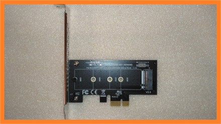 PCI-E x1 -> M.2 ( NVMe ) SSD ключ M адаптер с низкопрофильной планкой. Харьков. фото 1 PCI-E x1 -> M.2 ( NVMe ) SSD ключ M адаптер с низкопрофильной планкой. Харьков. фото 1