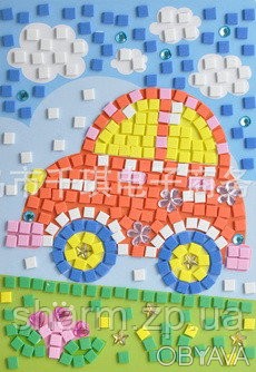 Мягкая мозаика наклейки без ножниц и клея - Машина
Занимательные наборы серии «М. . фото 1
