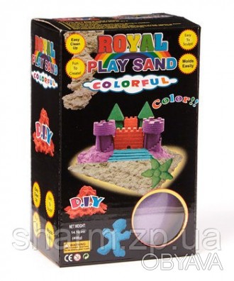 Цветной Кинетический песок пластилин Royal Play Sand с пасочками
Kinetic Sand ™,. . фото 1