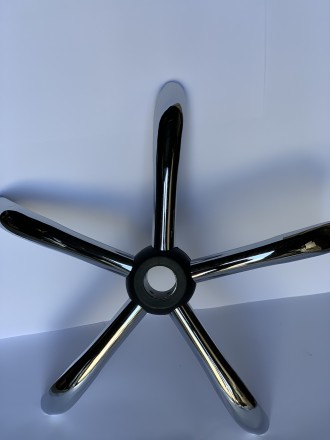 крестовина для кресла хромированная диаметр 560 мм толщина метала 1,4мм,пяти сло. . фото 5