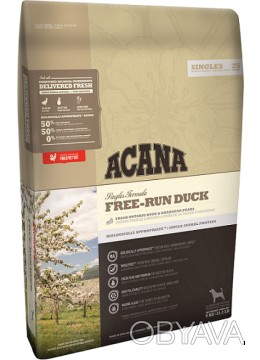 Корм Acana Free-Run Duck с ограниченным числом ингредиентов содержит 50% мяса ут. . фото 1