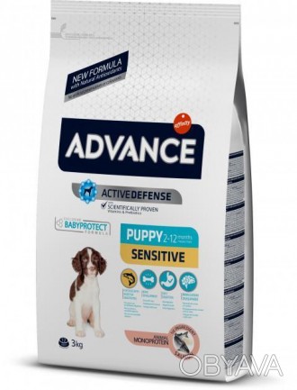 Advance Puppy Sensitive - высококачественный корм супер-премиум класса для щенко. . фото 1