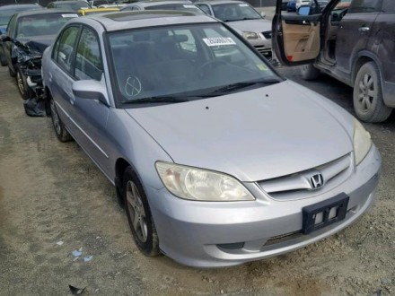 2004 Honda Civic Ex, 1.7L 4, 341965 км, Серый Седан 4-дверный. Киев. фото 1 2004 Honda Civic Ex, 1.7L 4, 341965 км, Серый Седан 4-дверный. Киев. фото 1