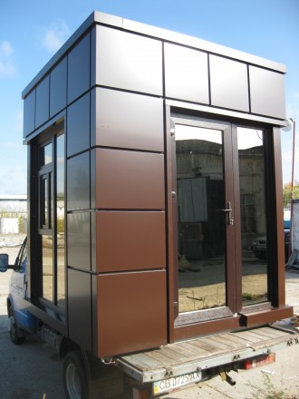 Наша компанія пропонує будь-які конструкції з фасадами із алюмінієвих композитни. . фото 5