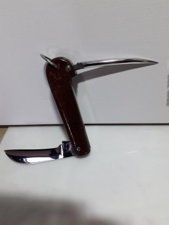 Продам нож времен СССР шлюпочный , нож полностью в открытом состоянии 34,8 см. р. . фото 5