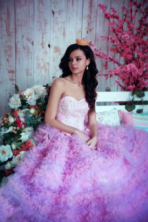 Продается платье для фотосессий розового цвета. Сказочно красивое и невероятно н. . фото 4