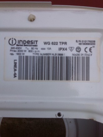 Продам корпус пральноі машини Indesit WG 622 TPR в робочому стані.
Пересилка пі. . фото 5