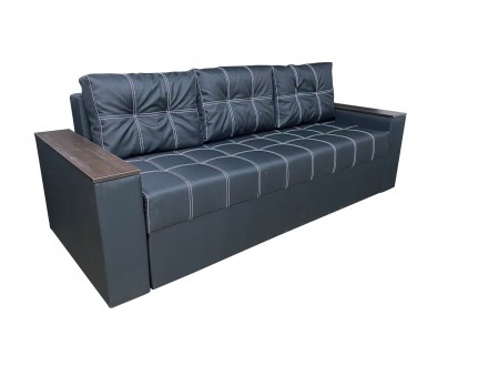Прямий диван Комфорт:

Подвійна строчка по дивану;
3 місткі ніші для зберіган. . фото 8
