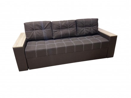 Прямий диван Комфорт:

Подвійна строчка по дивану;
3 місткі ніші для зберіган. . фото 9