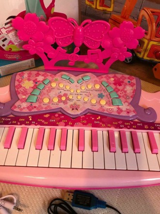 Детское пианино синтезатор 6618 :

37 клавиш,
регулятор громкости,
проигрыш . . фото 4