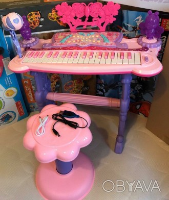 Детское пианино синтезатор 6618 :

37 клавиш,
регулятор громкости,
проигрыш . . фото 1
