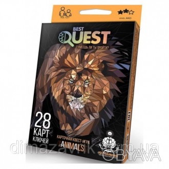 Карточная квест игра "Best Quest"
Активная карточная игра Danko Toys Best Quest . . фото 1